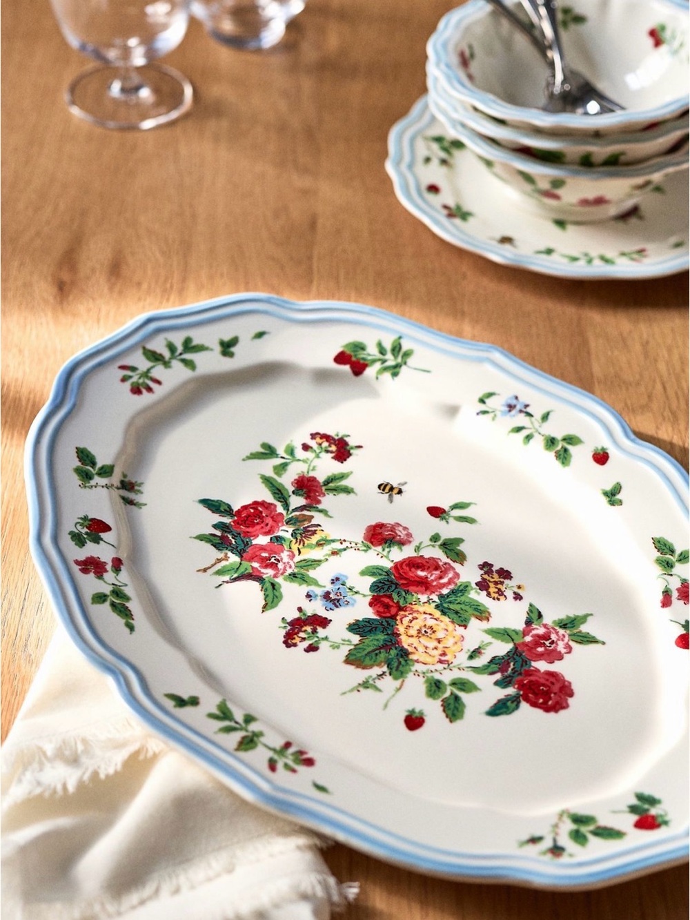 Anthropologie Camille Stoneware Platter